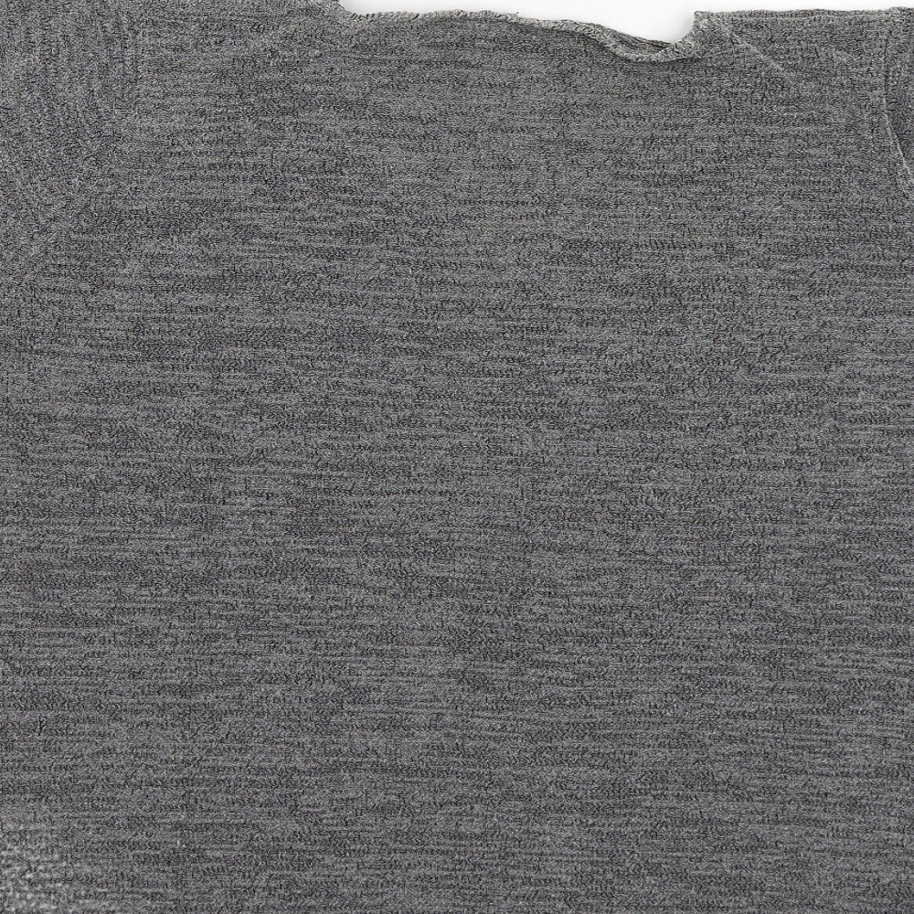 Marks and Spencer Womens Silver  Knit Pullover Jumper Size 16