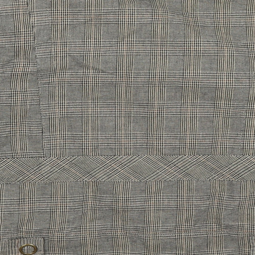 Moto Womens Grey Check Knit Jacket  Size 10