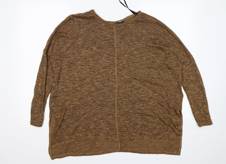 New Look Womens Brown Pullover Jumper Size 12