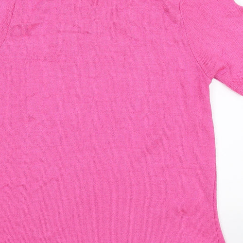 elegant collection Womens Pink  Knit Pullover Jumper Size S