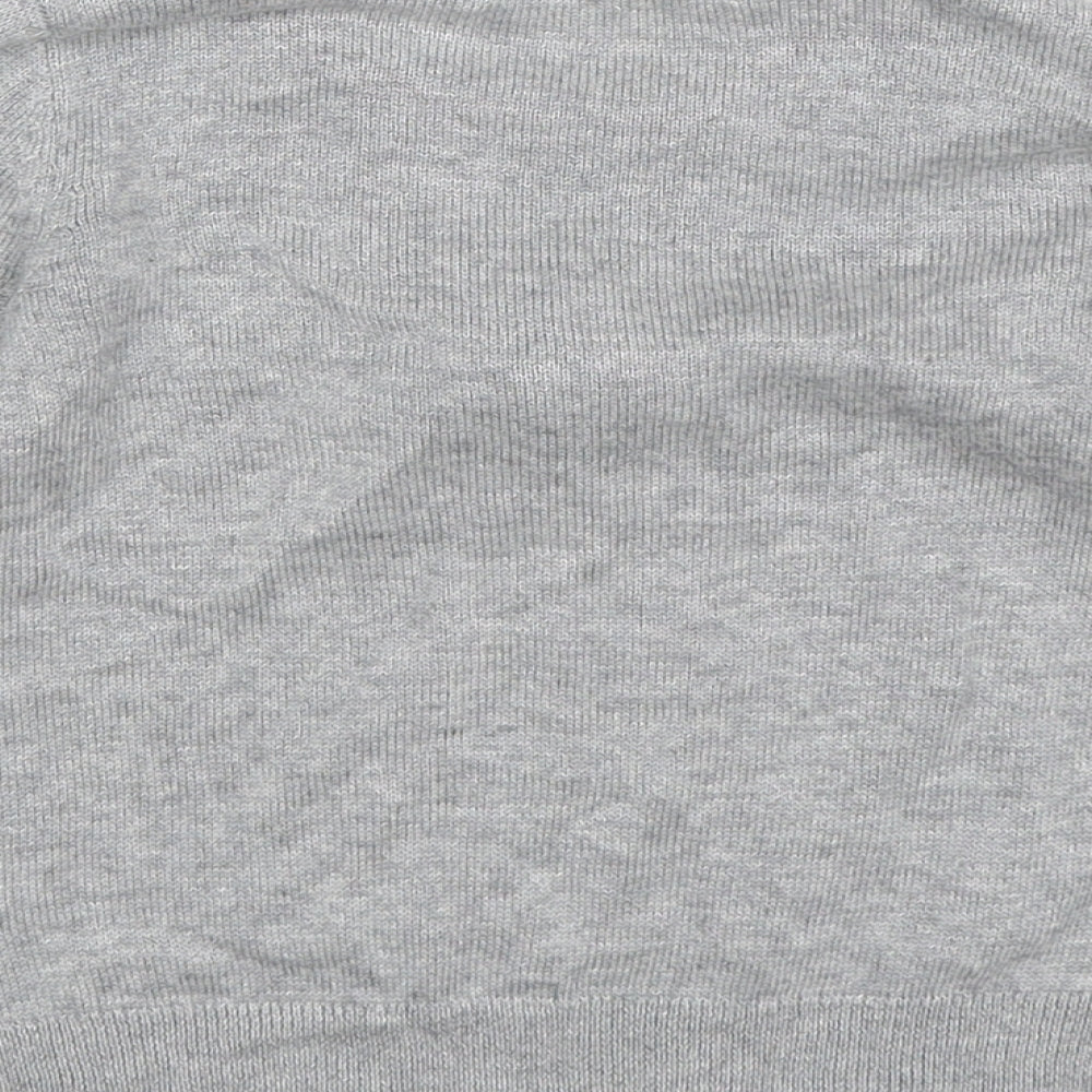 desert lily Girls Grey  Knit Pullover Jumper Size 5 Years  - winter penguin