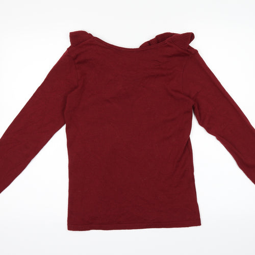 Boohoo Womens Red   Cardigan Jumper Size 10