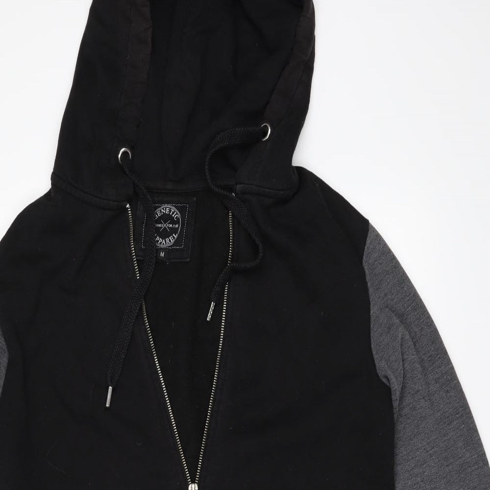 Genetic Apparel Mens Black   Jacket  Size M