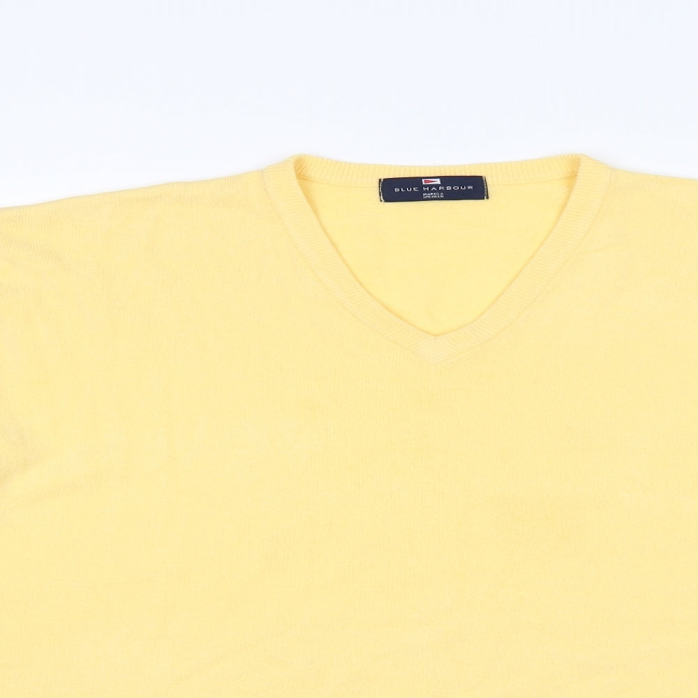 Marks and Spencer Mens Yellow   Cardigan Jumper Size XL
