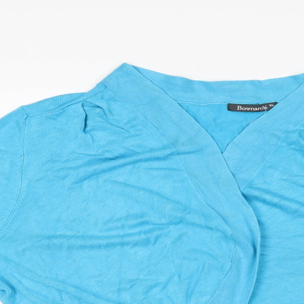 Bonmarché Womens Blue   Cardigan Jumper Size XL