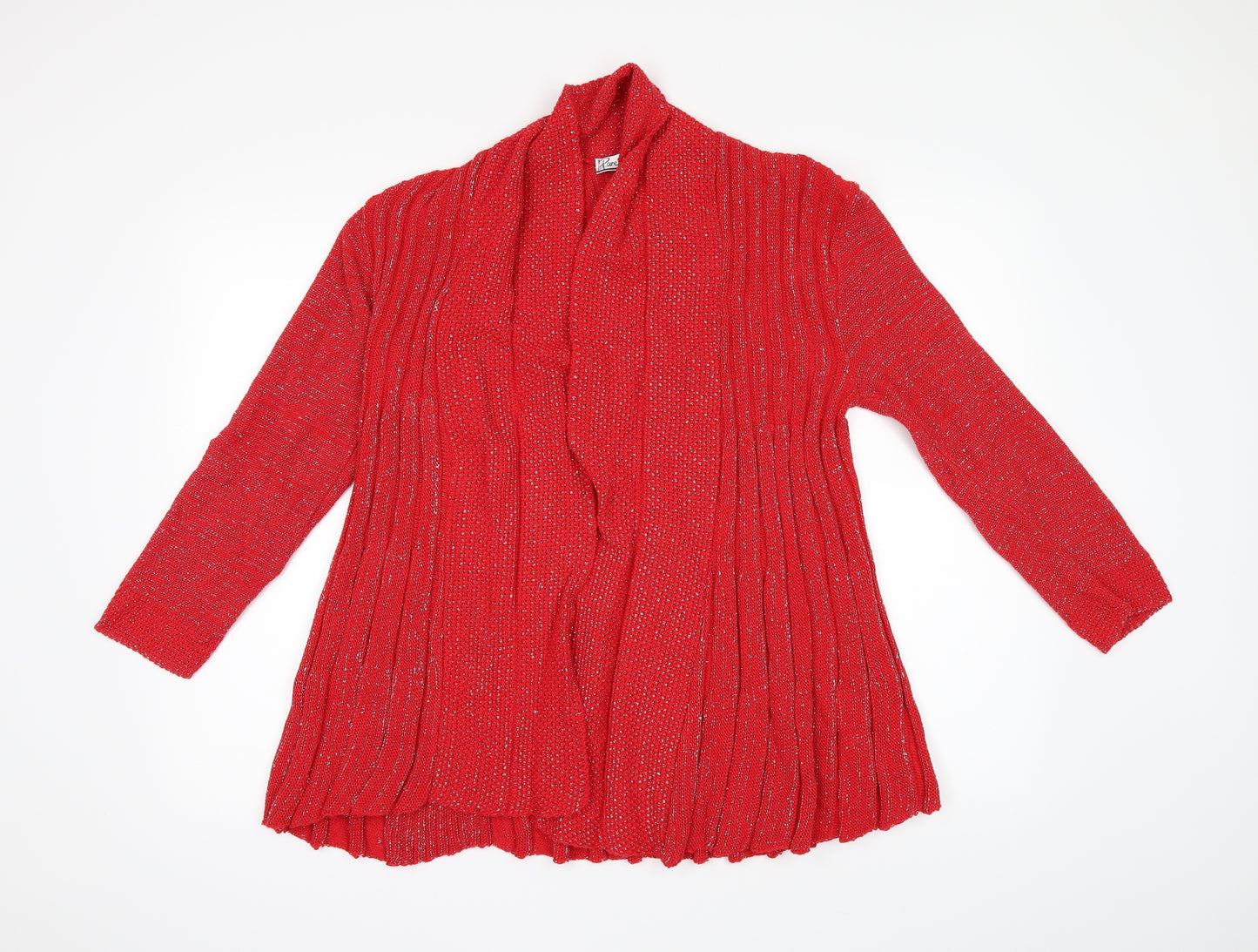 Lycra Womens Red   Cardigan Jumper Size M