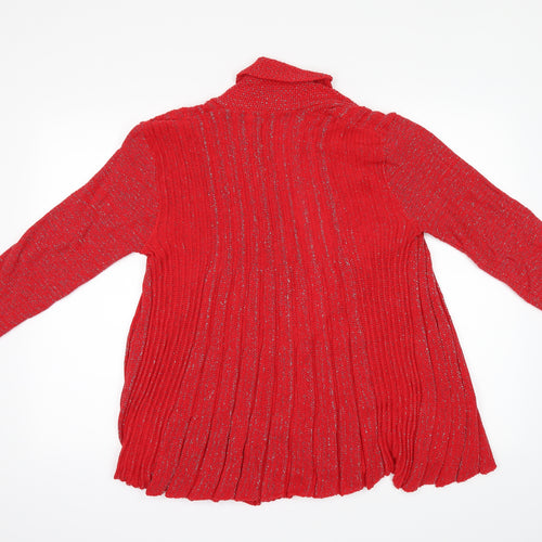 Lycra Womens Red   Cardigan Jumper Size M