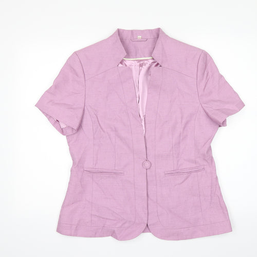 Anna Rose Womens Pink   Jacket Suit Jacket Size 14