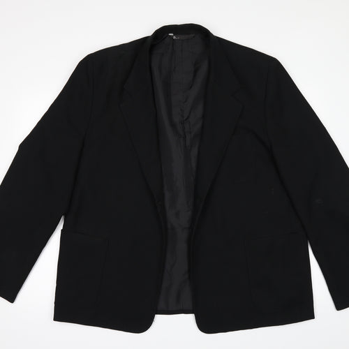 BHS Mens Black   Jacket Suit Jacket Size 42
