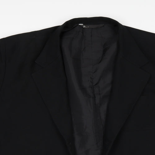 BHS Mens Black   Jacket Suit Jacket Size 42