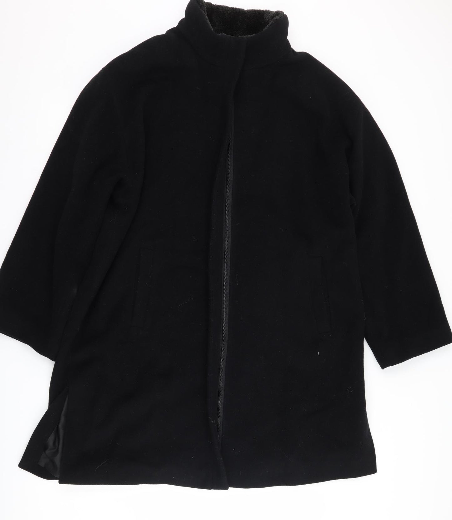 Windsmoor Womens Black   Overcoat Coat Size 14