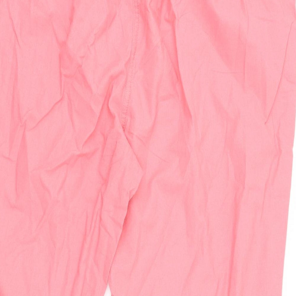 BM Collection Womens Pink   Cropped Trousers Size 20 L20 in