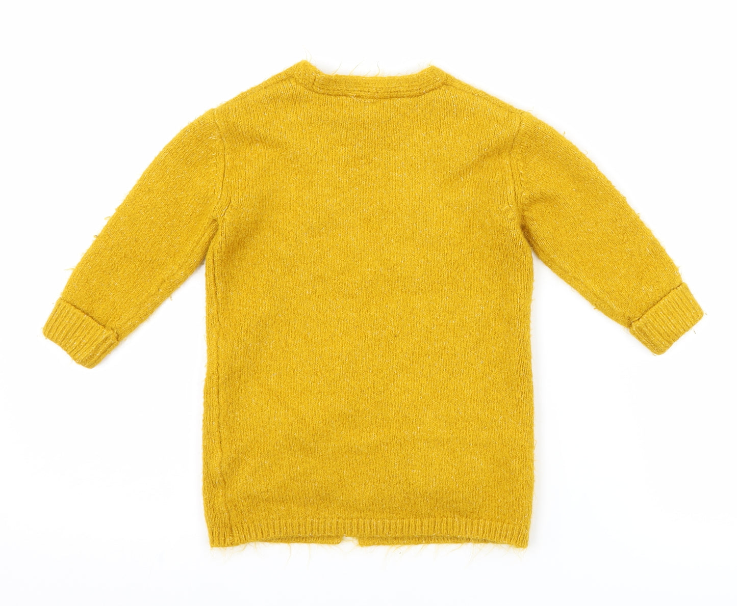 TU Girls Yellow   Cardigan Jumper Size 3 Years