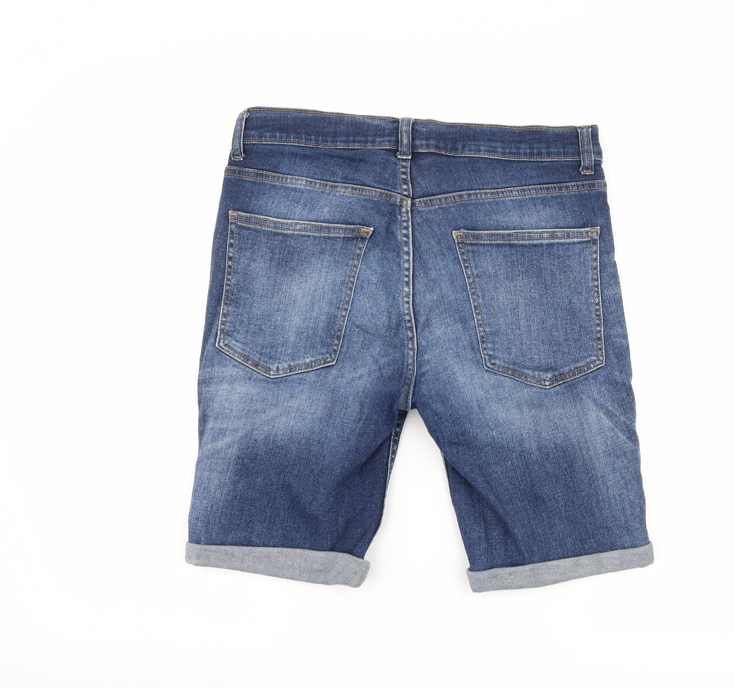 Burton Mens Blue  Denim Bermuda Shorts Size 30