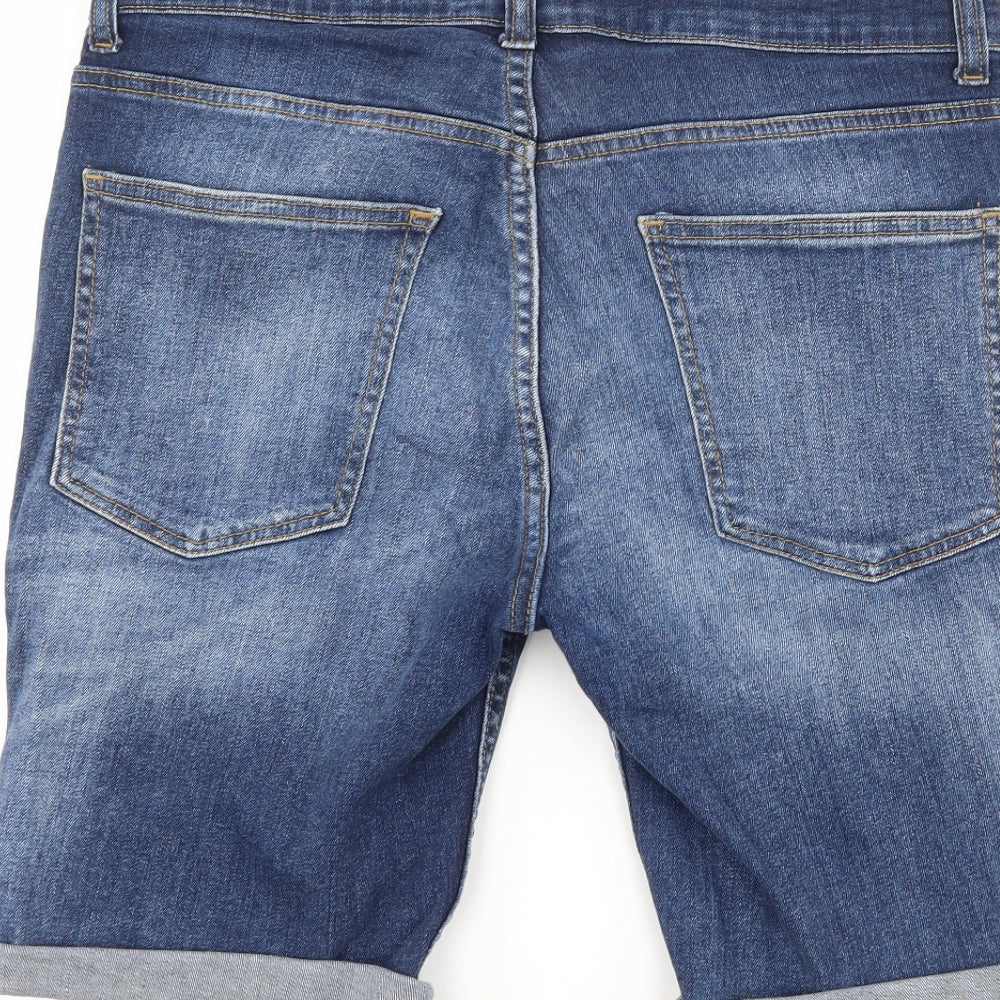 Burton Mens Blue  Denim Bermuda Shorts Size 30
