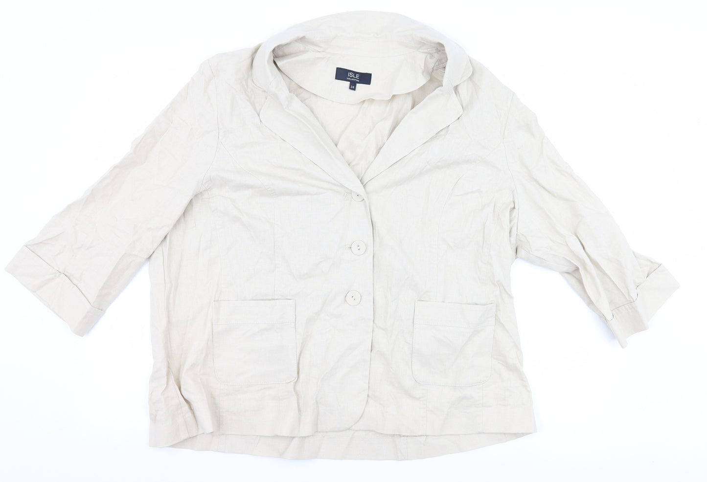 isle Womens Ivory   Jacket  Size 24