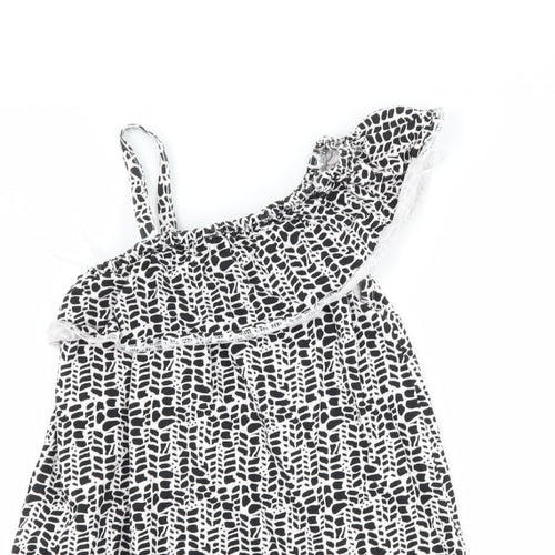 George Girls White Animal Print  Shift  Size 6-7 Years