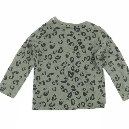 F&F Baby Green Animal Print  Basic T-Shirt Size 12-18 Months