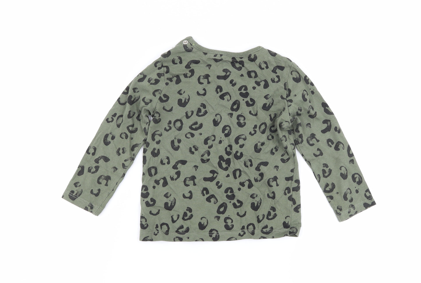 F&F Baby Green Animal Print  Basic T-Shirt Size 12-18 Months