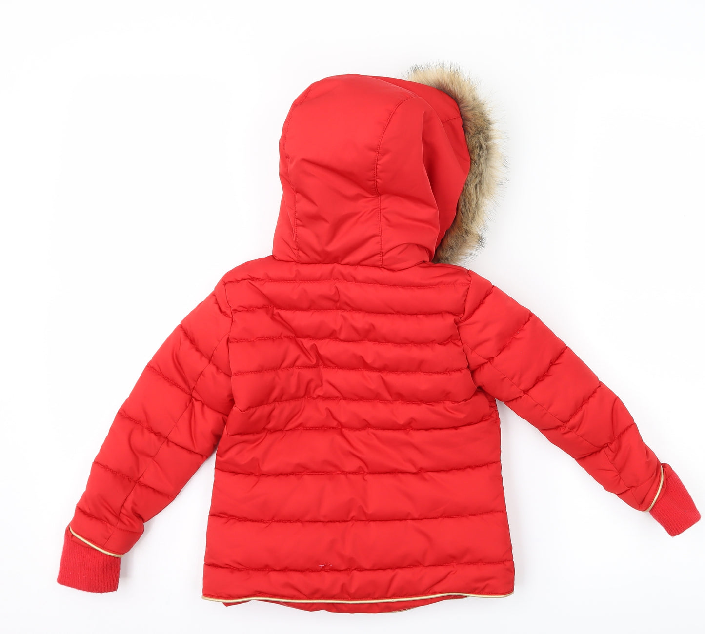McKenzie Girls Red   Puffer Jacket Coat Size 3-4 Years