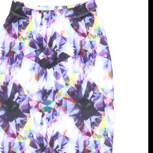 AX Paris Womens Purple Argyle/Diamond  Straight & Pencil Skirt Size 8
