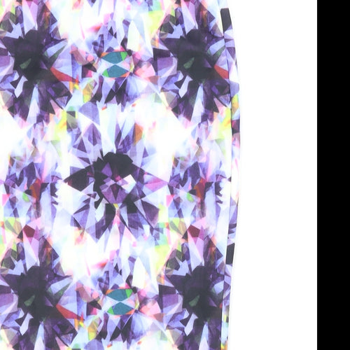 AX Paris Womens Purple Argyle/Diamond  Straight & Pencil Skirt Size 8