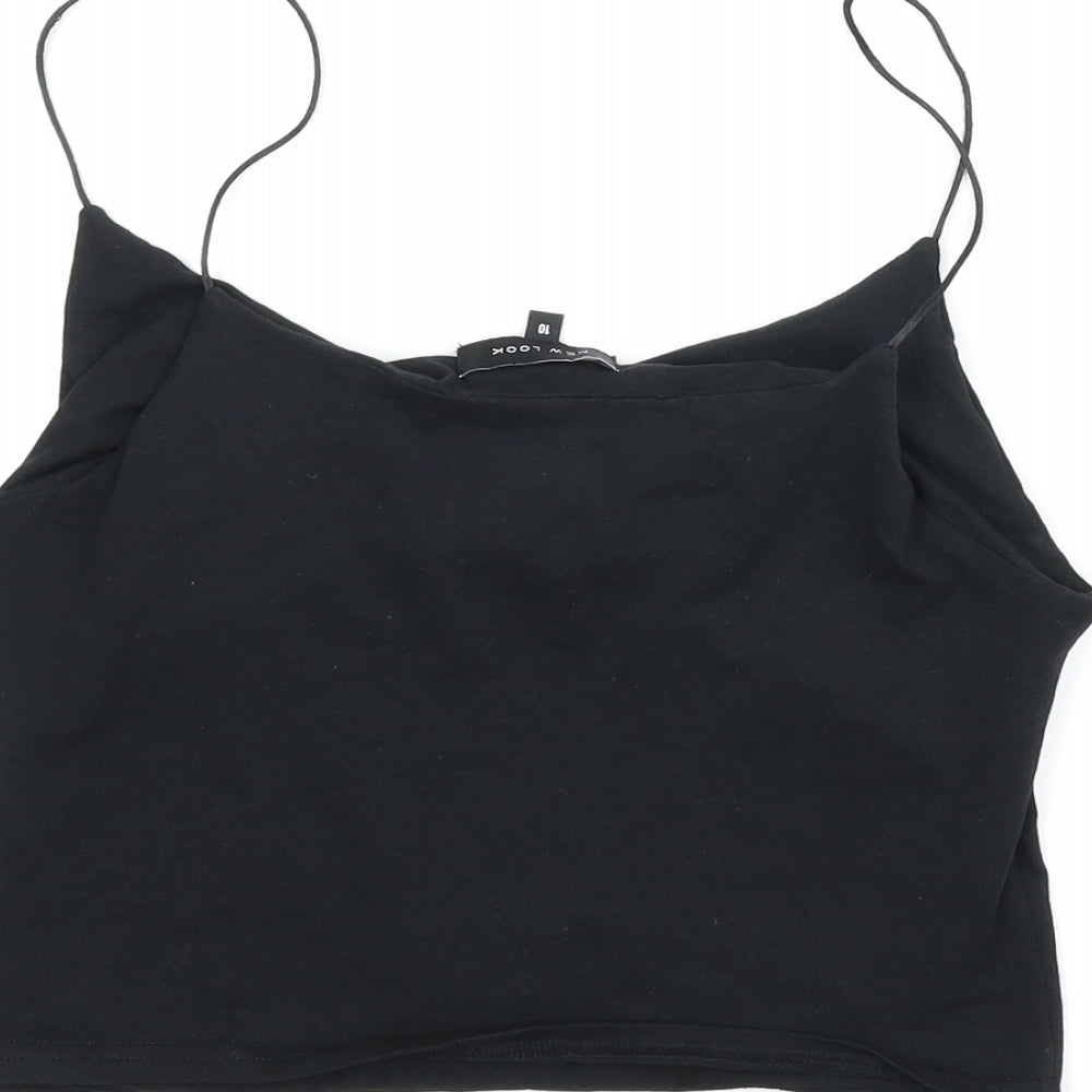New Look Womens Black   Camisole Tank Size 10