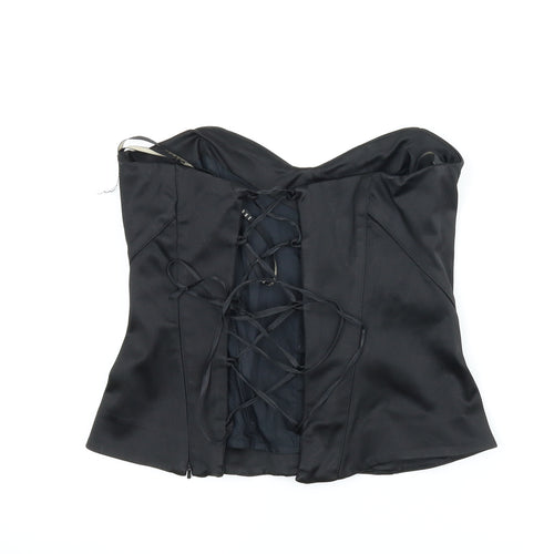 Coast Womens Black   Basic Blouse Size 8  - Corset
