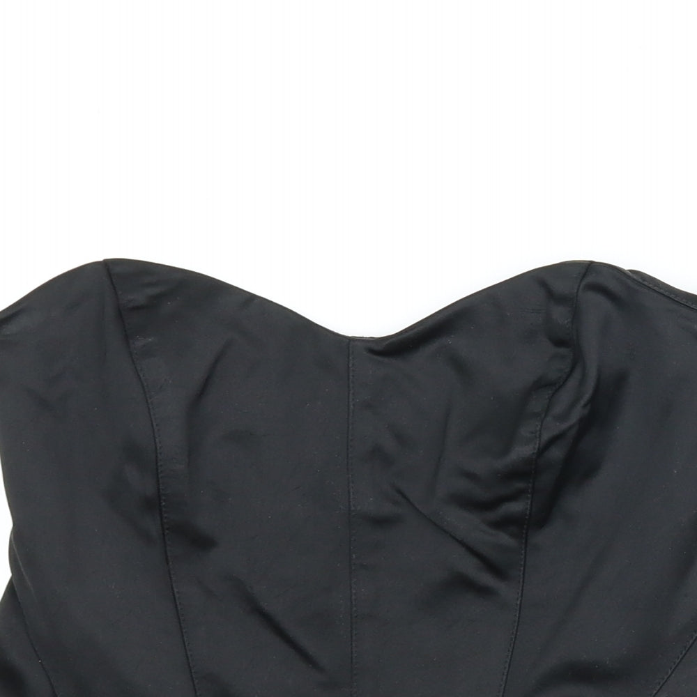 Coast Womens Black   Basic Blouse Size 8  - Corset