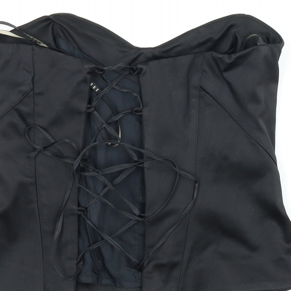Coast Womens Black   Basic Blouse Size 8  - Corset