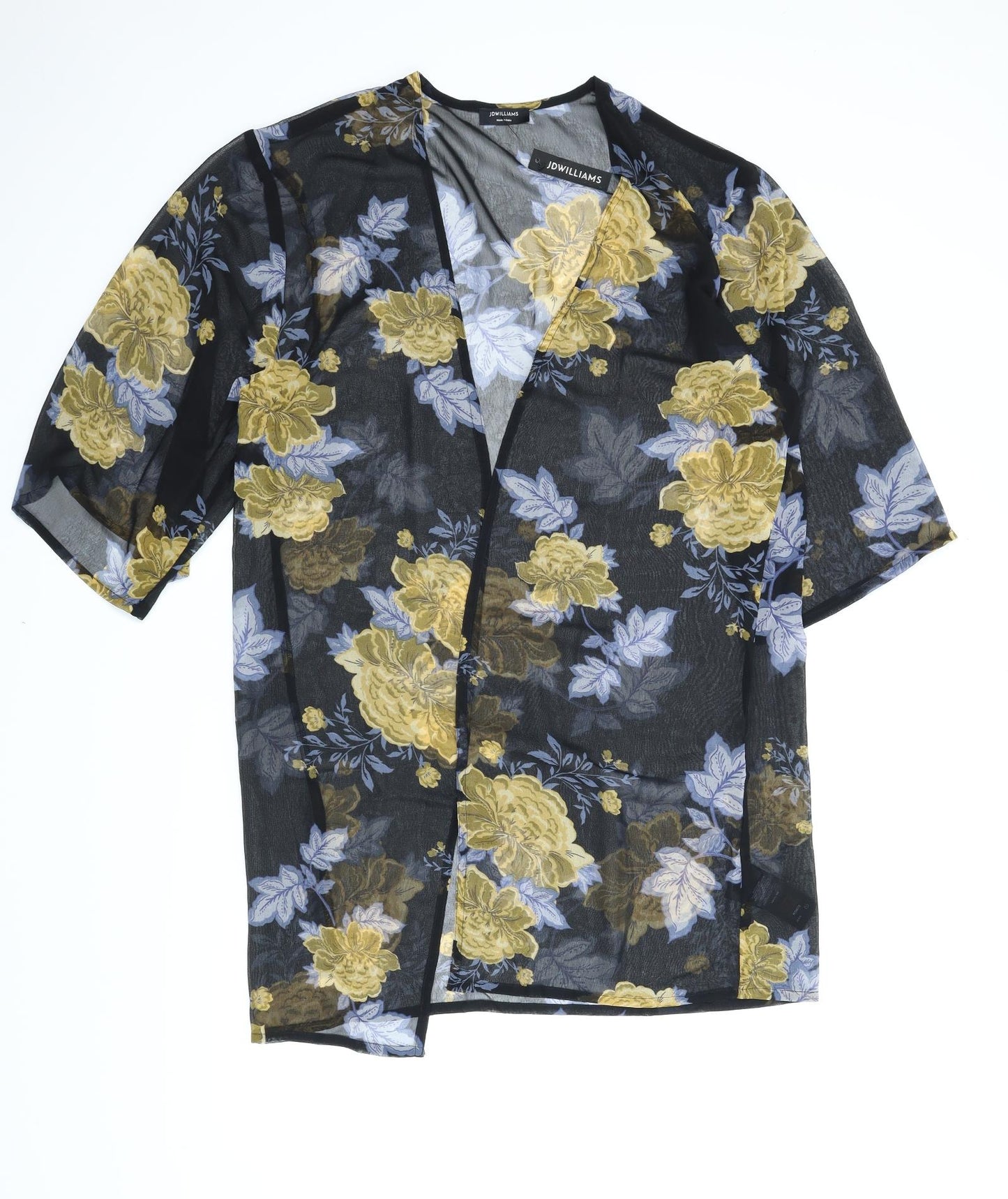 JD Williams Womens Multicoloured Floral  Kimono Blouse Size 10