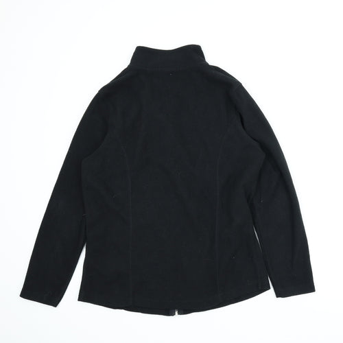Capsule Womens Black  Fleece Full Zip Jumper Size 12