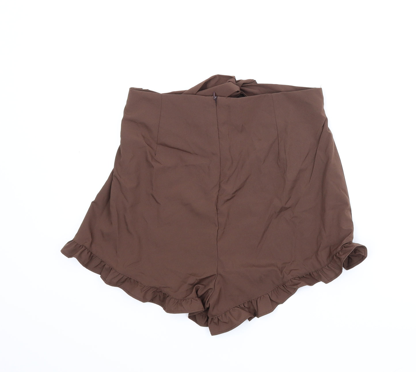 SheIn Womens Brown   Paperbag Shorts Size L