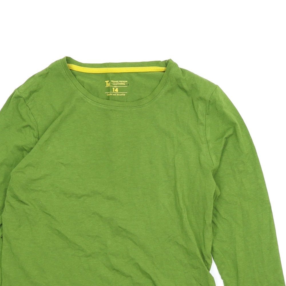 TU Womens Green   Basic T-Shirt Size 14