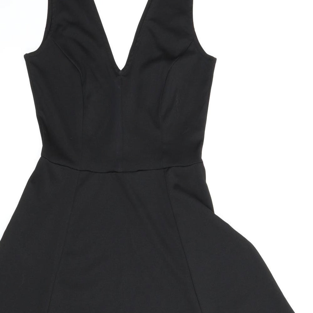 Preworn Womens Black   A-Line  Size 8