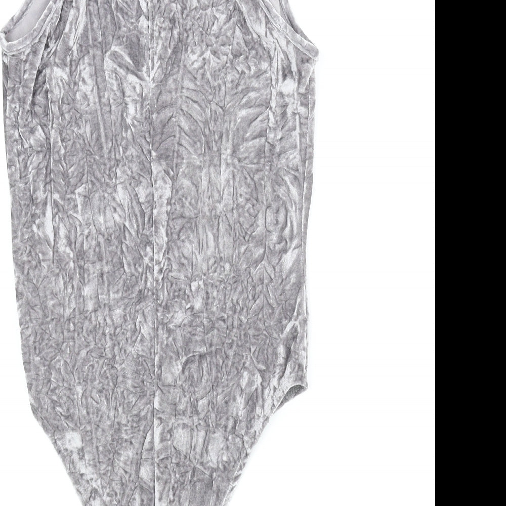 Primark Womens Silver   Leotard One-Piece Size 14