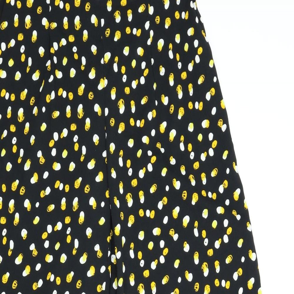 Capsule Womens Black Polka Dot  Bloomer Trousers Size 12 L27 in