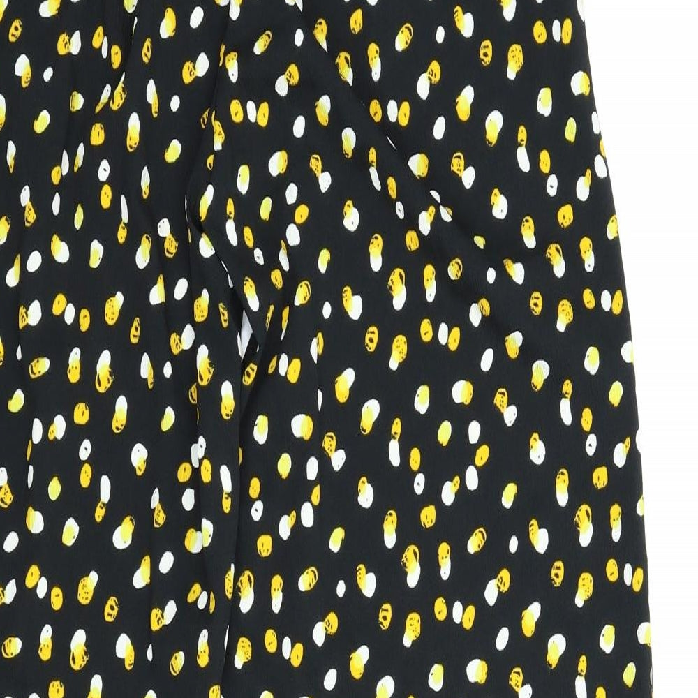 Capsule Womens Black Polka Dot  Bloomer Trousers Size 12 L27 in