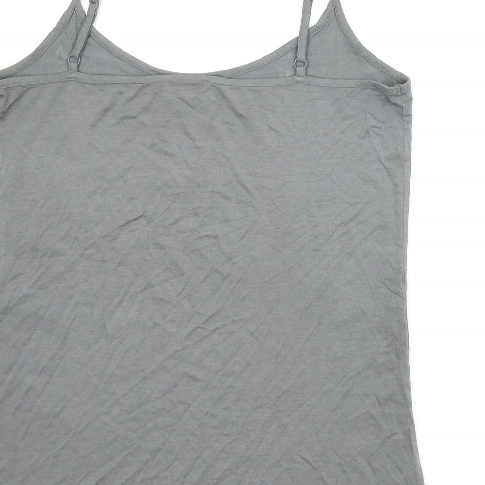 Per Una Womens Grey   Camisole Tank Size 14
