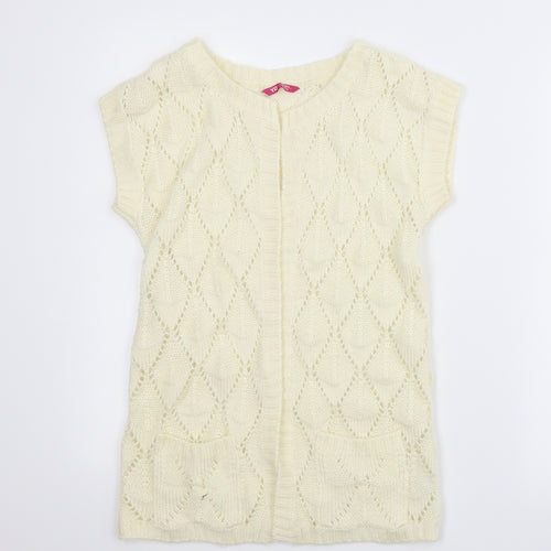 YD Girls Ivory   Cardigan Jumper Size 11-12 Years