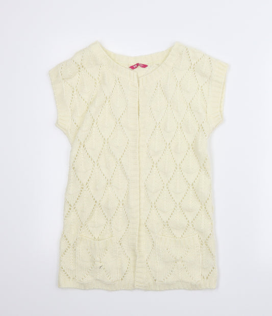 YD Girls Ivory   Cardigan Jumper Size 11-12 Years
