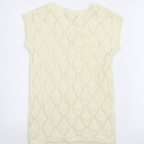 YD Girls Ivory   Cardigan Jumper Size 11-12 Years