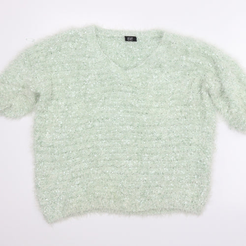 F&F Womens Green   Pullover Jumper Size 16