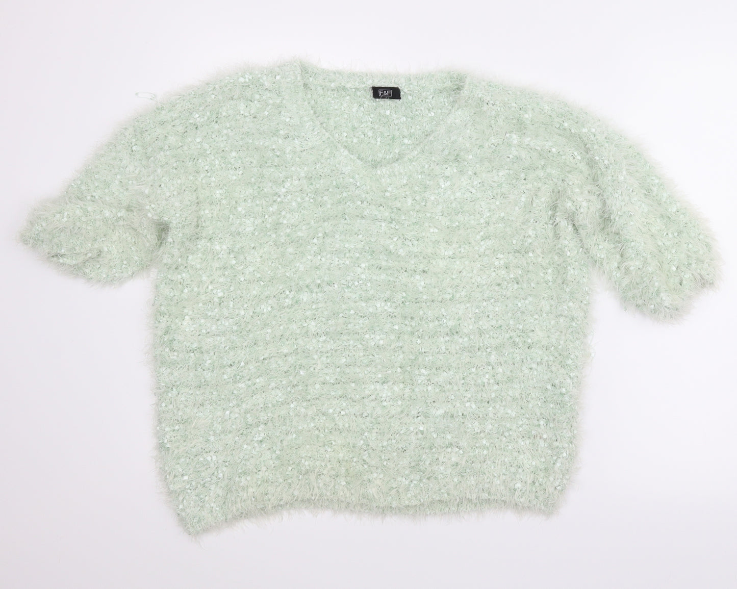 F&F Womens Green   Pullover Jumper Size 16