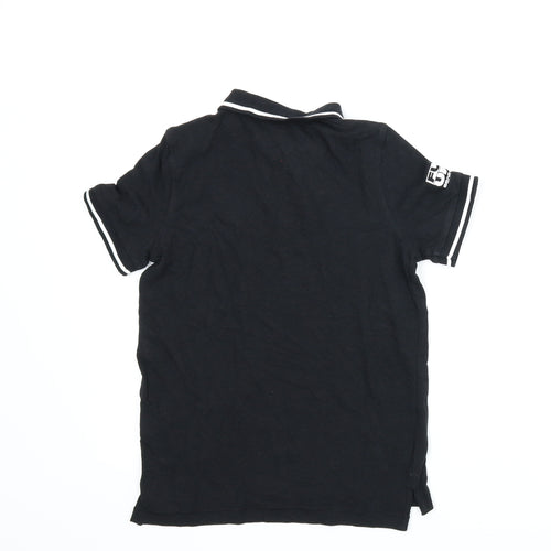 F&F Boys Black   Basic Polo Size 8-9 Years