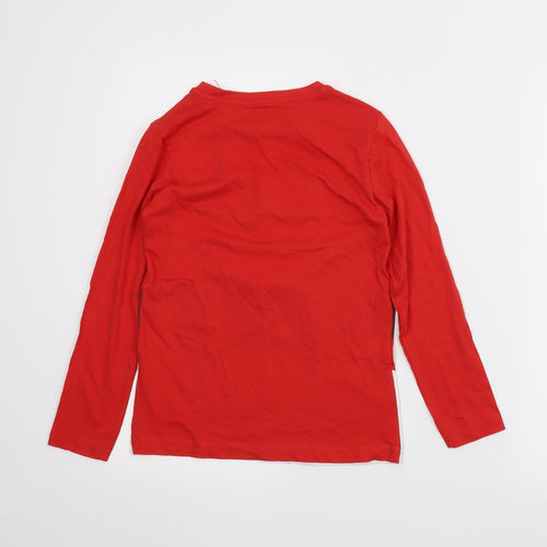 TU Boys Red   Basic T-Shirt Size 8 Years  - Christmas