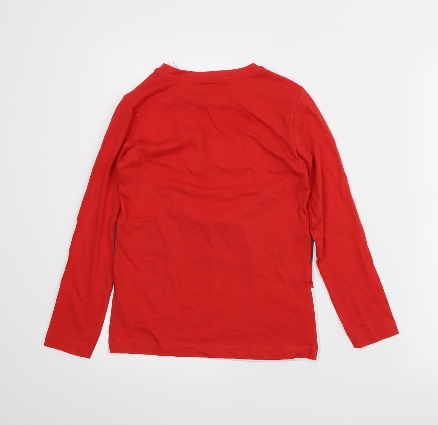 TU Boys Red   Basic T-Shirt Size 8 Years  - Christmas