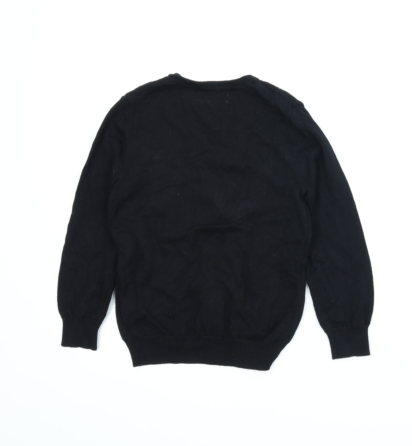 Primark Boys Black   Pullover Jumper Size 7-8 Years  - Christmas