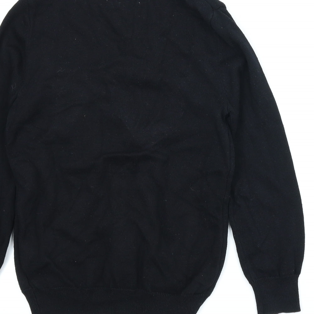 Primark Boys Black   Pullover Jumper Size 7-8 Years  - Christmas