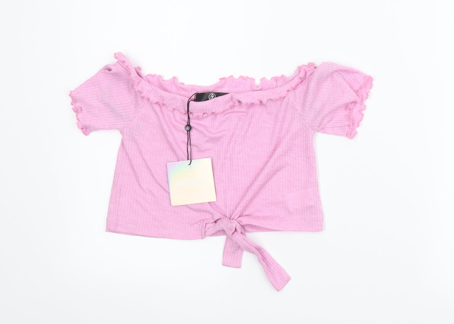 Misguided Womens Pink   Cropped Tank Size 6